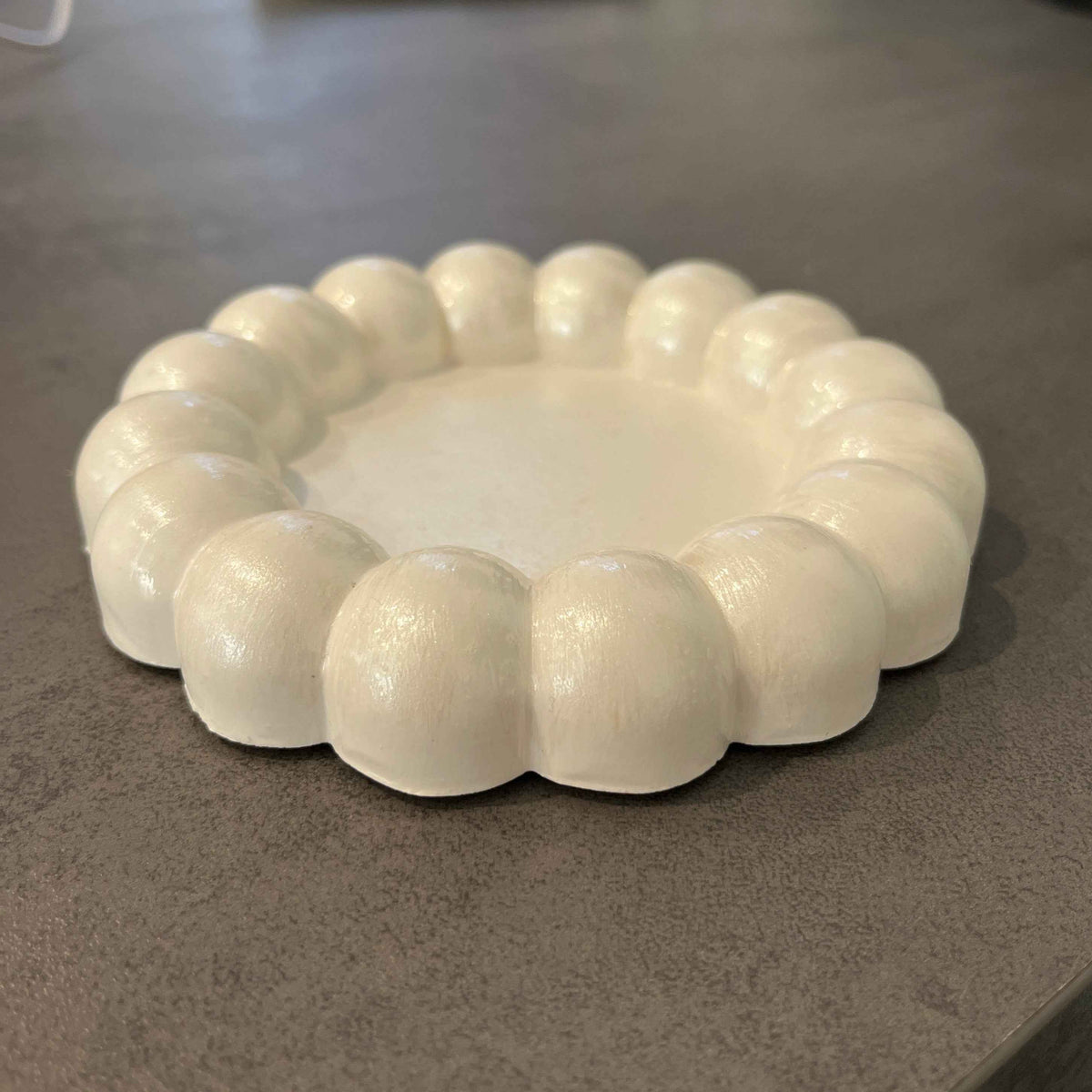 Bubble Dream Round Tray, handmade round tray with a raised bubble design