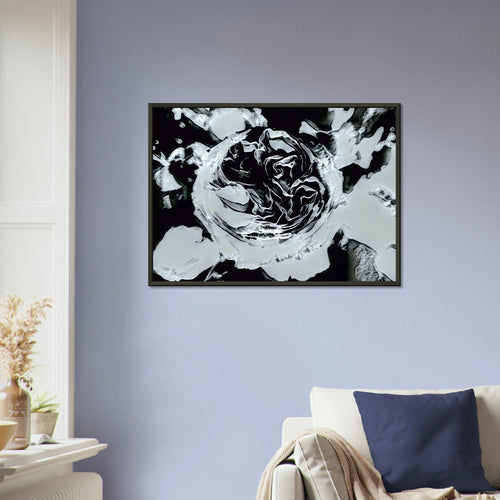 'ALUMNI' framed fine art giclée print above an armchair