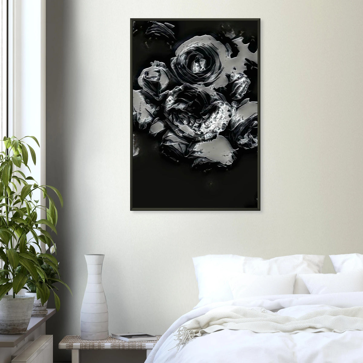 'CELEBRATIONS' framed fine art giclée print in a bedroom