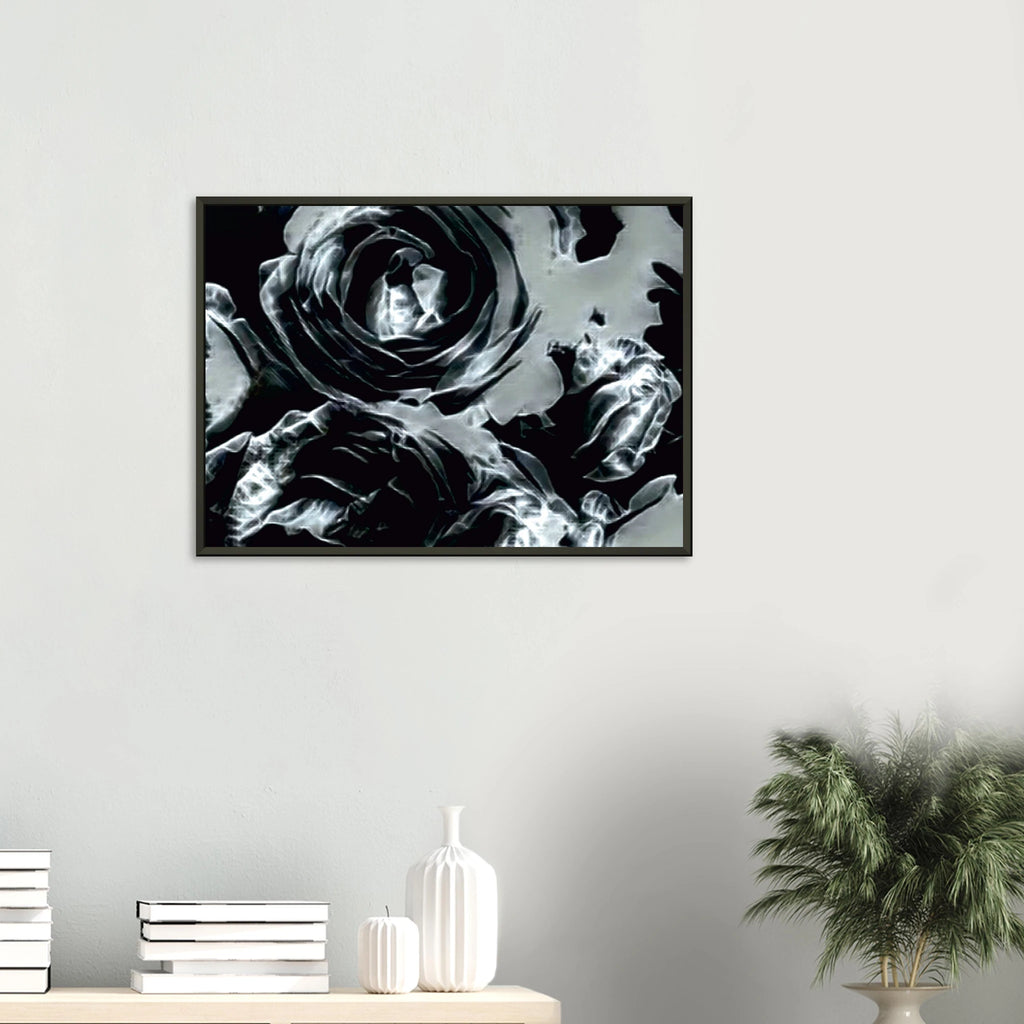 'DESIRE II' framed fine art giclée print in a living room