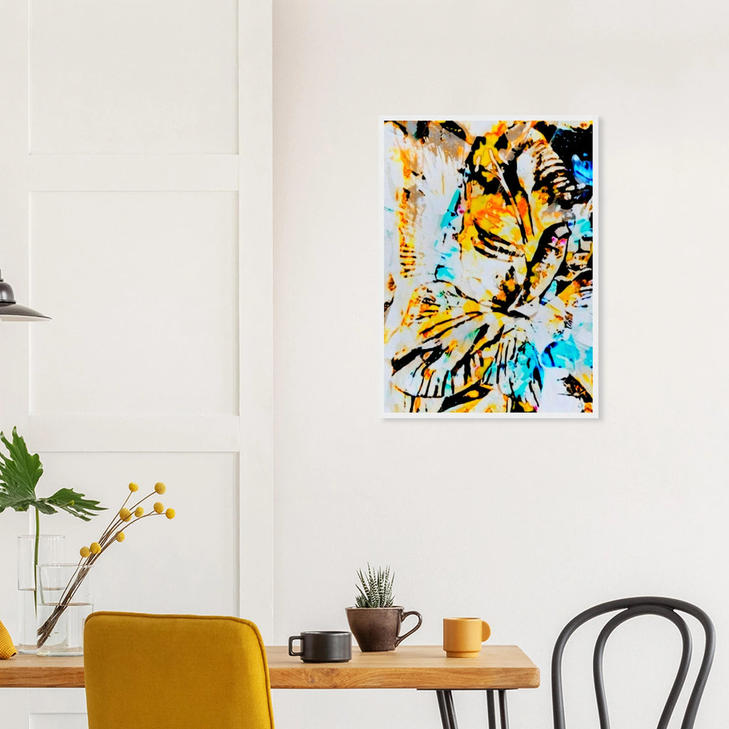 'Eyes on you' fine art print in a dining room, an artful gift for the home