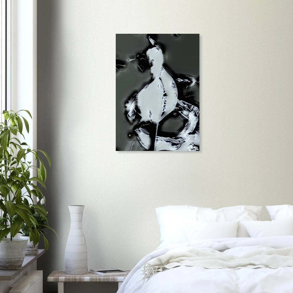'ICEY' fine art giclée poster in a bedroom
