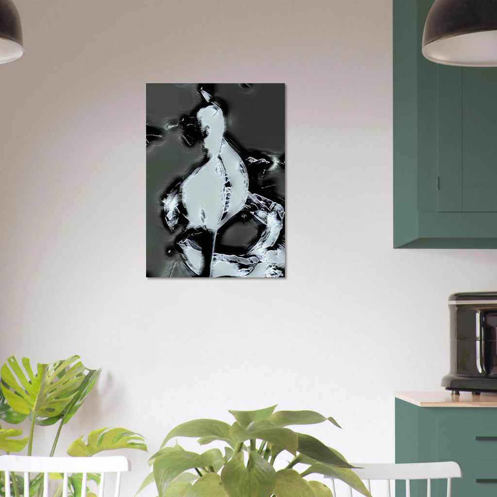 'ICEY' fine art giclée poster in a kitchen
