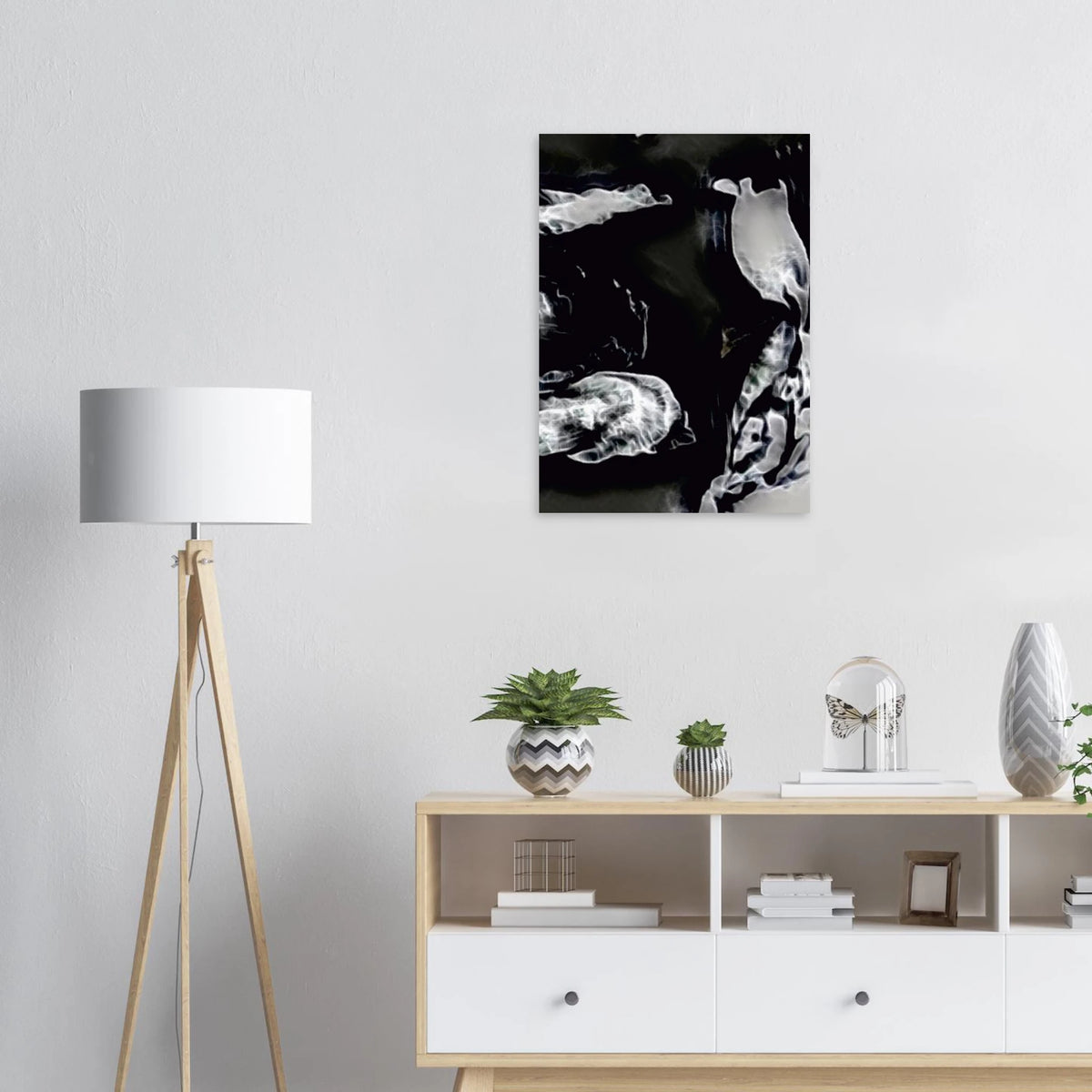'IMAGINE' fine art giclée poster in a living room