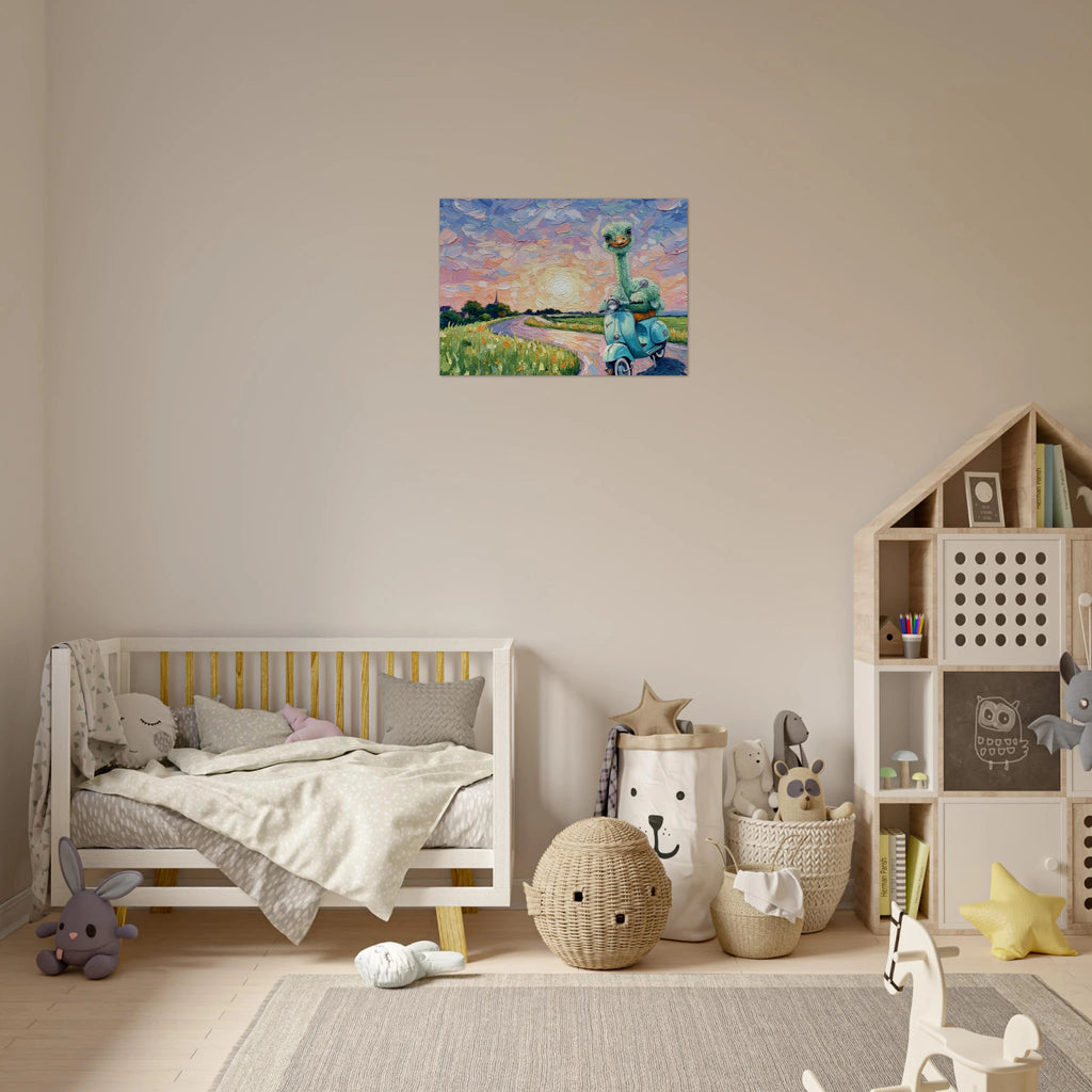 'Joy III' fine art giclée poster in a children's room