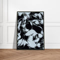 'LABYRINTH' framed fine art giclée print on a wooden floor in a living room