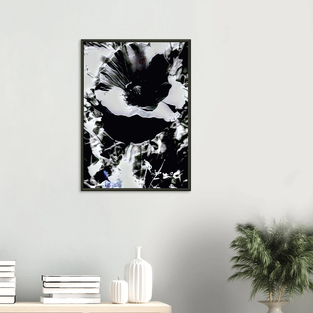 'SOFT' framed fine art giclée print in a living room