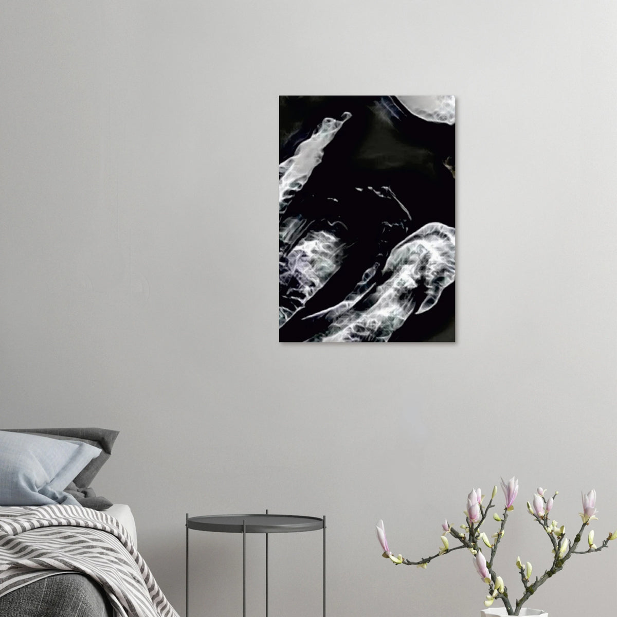 'ZEN' fine art giclée poster in a bedroom